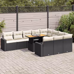 VidaXL 3327087 set mobili da esterno Crema, Bianco - Vista aggiuntiva 2