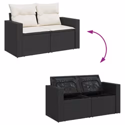 VidaXL 3327087 set mobili da esterno Crema, Bianco - Vista aggiuntiva 7