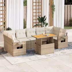 VidaXL 3327124 set mobili da esterno Crema, Bianco - Vista aggiuntiva 2