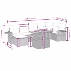 VidaXL 3327182 set mobili da esterno