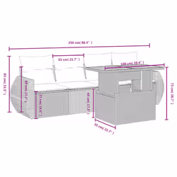 VidaXL 3327209 set mobili da esterno - Vista aggiuntiva 3