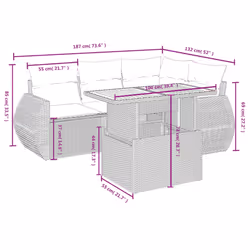 VidaXL 3327258 set mobili da esterno