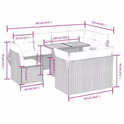 VidaXL 3327275 set mobili da esterno