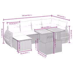 VidaXL 3327282 set mobili da esterno