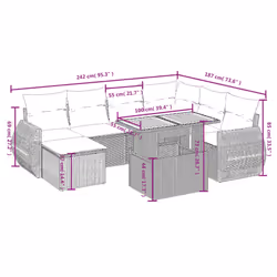 VidaXL 3327294 set mobili da esterno - Vista aggiuntiva 3