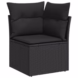 VidaXL 3327422 set mobili da esterno Nero - Vista aggiuntiva 4