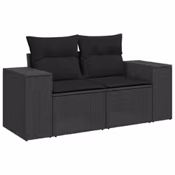 VidaXL 3327422 set mobili da esterno Nero - Vista aggiuntiva 5