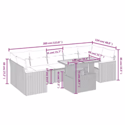 VidaXL 3327460 set mobili da esterno