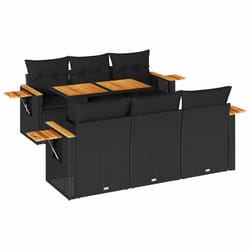 VidaXL 3327555 set mobili da esterno Nero