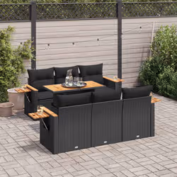 VidaXL 3327555 set mobili da esterno Nero - Vista aggiuntiva 2