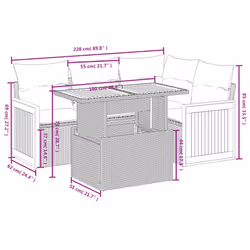 VidaXL 3327707 set mobili da esterno - Vista aggiuntiva 3