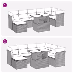 VidaXL 3327786 set mobili da esterno - Vista aggiuntiva 7