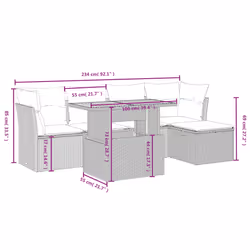 VidaXL 3327966 set mobili da esterno - Vista aggiuntiva 4