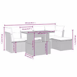VidaXL 3327970 set mobili da esterno - Vista aggiuntiva 4