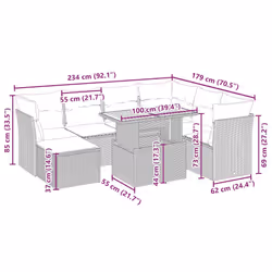 VidaXL 3327982 set mobili da esterno - Vista aggiuntiva 4