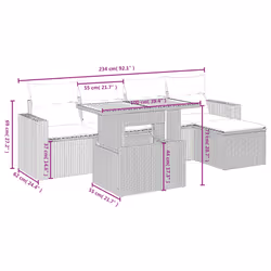 VidaXL 3327993 set mobili da esterno - Vista aggiuntiva 3