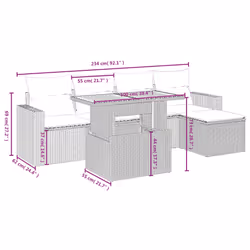 VidaXL 3327998 set mobili da esterno - Vista aggiuntiva 4