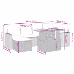 VidaXL 3328004 set mobili da esterno - Vista aggiuntiva 4