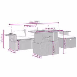 VidaXL 3328025 set mobili da esterno