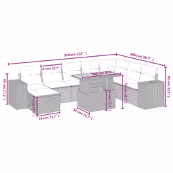 VidaXL 3328102 set mobili da esterno - Vista aggiuntiva 3
