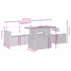 VidaXL 3328106 set mobili da esterno - Vista aggiuntiva 4