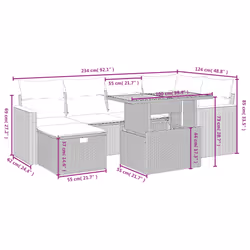 VidaXL 3328115 set mobili da esterno - Vista aggiuntiva 4