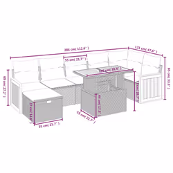VidaXL 3328162 set mobili da esterno - Vista aggiuntiva 4