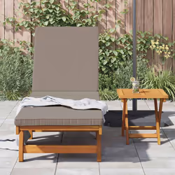 vidaXL Lettino da sole con cuscino 1-persona Marrone 63 x 199 x 85cm - Vista aggiuntiva 3