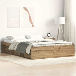 Giroletto senza Materasso Rovere Artigianale 140x190cm Vidaxl 840664