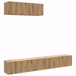 vidaXL Mobili TV a Parete 3 pz Rovere 100x30x30 cm Truciolato - Vista aggiuntiva 2