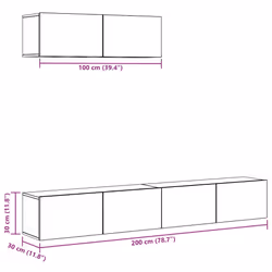 VidaXL 3329206 supporto TV e sistema audio - Vista aggiuntiva 7