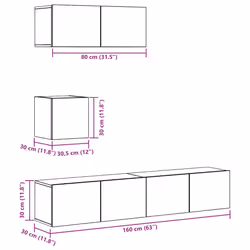VidaXL 3329219 supporto TV e sistema audio - Vista aggiuntiva 8