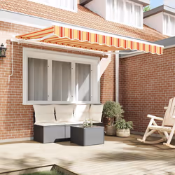 vidaXL Telo di ricambio per tenda da sole Multicolore 350 x 200 cm - Vista aggiuntiva 3