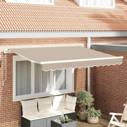 vidaXL Telo di ricambio per tenda da sole Beige 350 x 250 cm Tela