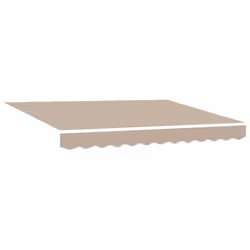 vidaXL Telo di ricambio per tenda da sole Beige 350 x 250 cm Tela - Vista aggiuntiva 2