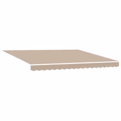 vidaXL Telo di ricambio per tenda da sole Beige 400 × 300 cm Tela - Vista aggiuntiva 2