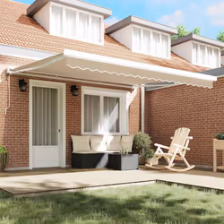 vidaXL Telo di ricambio per tenda da sole Beige 400 × 300 cm Tela - Vista aggiuntiva 3