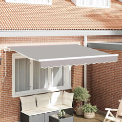 vidaXL Telo di ricambio per tenda da sole Grigio chiaro 300 x 250 cm