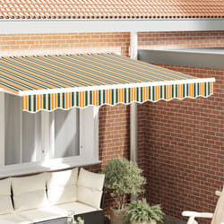 Tenda a bracci da 3 m Verde e Giallo 2.8x0.2 m - Vidaxl