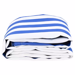 vidaXL Telo di ricambio per tenda da sole Blu e bianco 10 x 1.6 m - Vista aggiuntiva 3