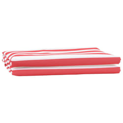 vidaXL Telo di ricambio per tenda da sole Rosso e bianco 10 x 1.6 m