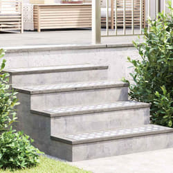 vidaXL Dischi Quadrati 2 pcs Argento 90 x 20 cm Alluminio