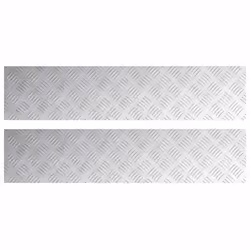 vidaXL Dischi Quadrati 2 pcs Argento 90 x 20 cm Alluminio - Vista aggiuntiva 2