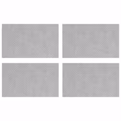 vidaXL Dischi Quadrati 4 pcs Argento 50 x 30 cm Alluminio - Vista aggiuntiva 2