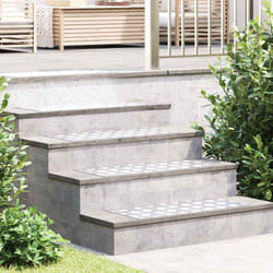 vidaXL Dischi Quadrati 4 pcs Argento 70 x 30 cm Alluminio