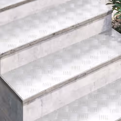 vidaXL Dischi Quadrati 2 pcs Argento 100 x 30 cm Alluminio - Vista aggiuntiva 3