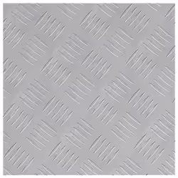 vidaXL Dischi Quadrati 2 pcs Argento 40 x 40 cm Alluminio - Vista aggiuntiva 2