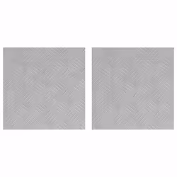 vidaXL Dischi Quadrati 2 pcs Argento 40 x 40 cm Alluminio - Vista aggiuntiva 2