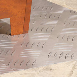 vidaXL Dischi Quadrati 4 pcs Argento 40 x 40 cm Alluminio