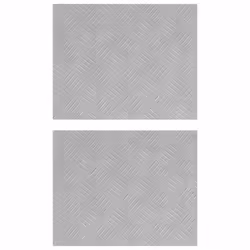 vidaXL Dischi Quadrati 2 pcs Argento 50 x 40 cm Alluminio - Vista aggiuntiva 2